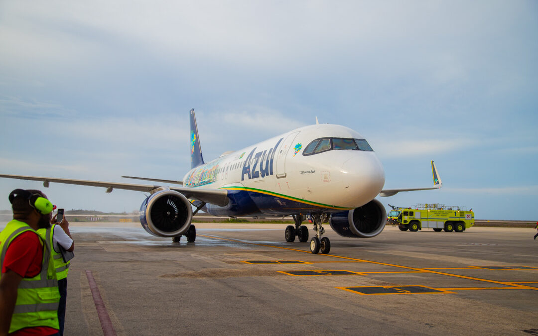 Inaugural flight Azul Airlines on Brazil – Curaçao route