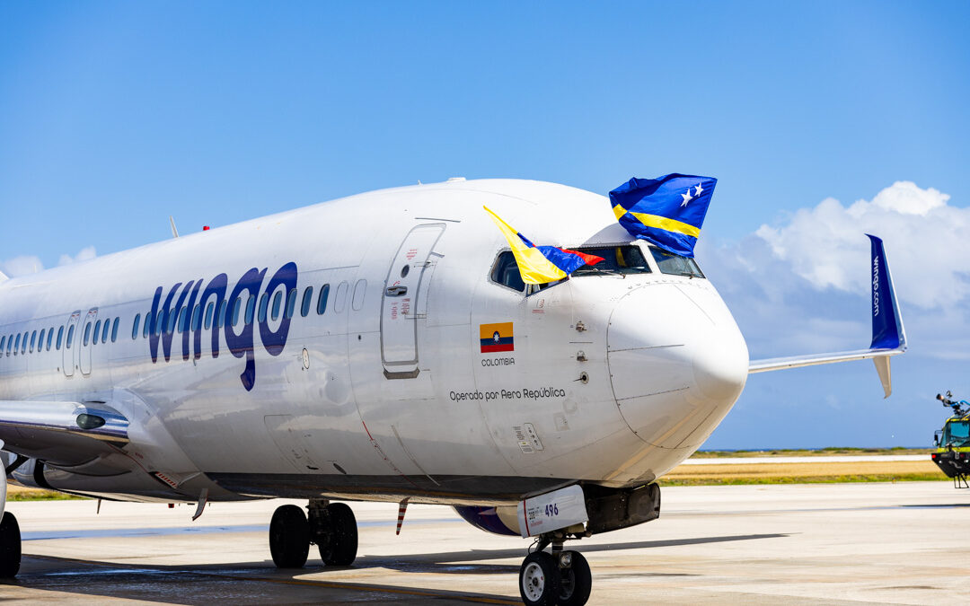 Celebrating Wingo’s Inaugural Flight from Medellín, Colombia to Curaçao